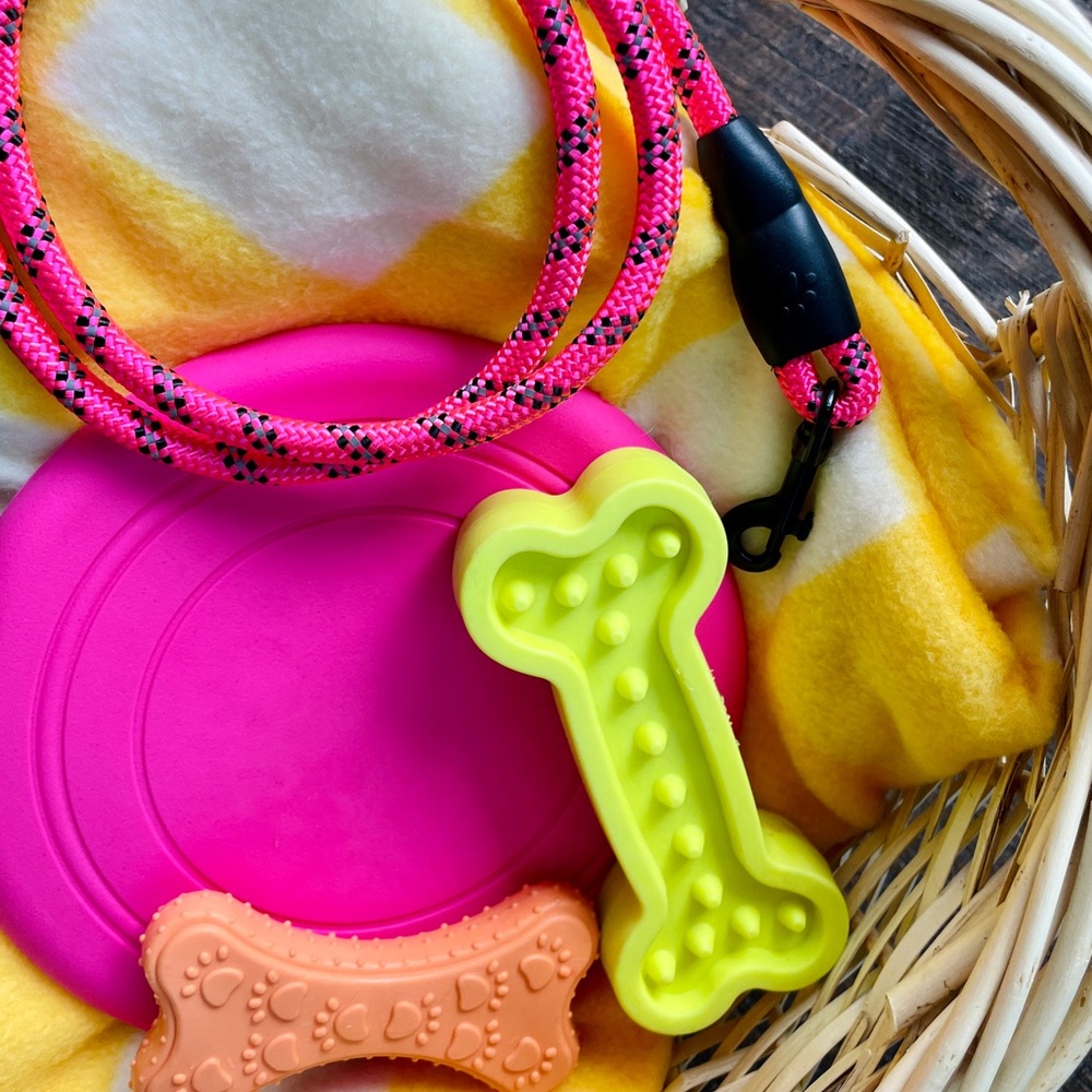 Brand New!🛍️Pet/Dog Gift Baskets 🛍️ for your Fur-baby 🐾🐩Toys, Leash, Blanket